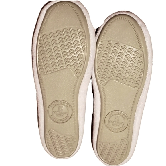 5/6 - ISOTONER | White ballerina Terry slipper - Picture 2 of 3